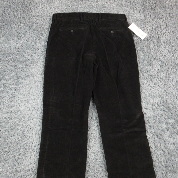 Roundtree & Yorke Mens 36x32 Black Luxury Corduroy CoreComfort Pants 36x30* NWT - Picture 14 of 16